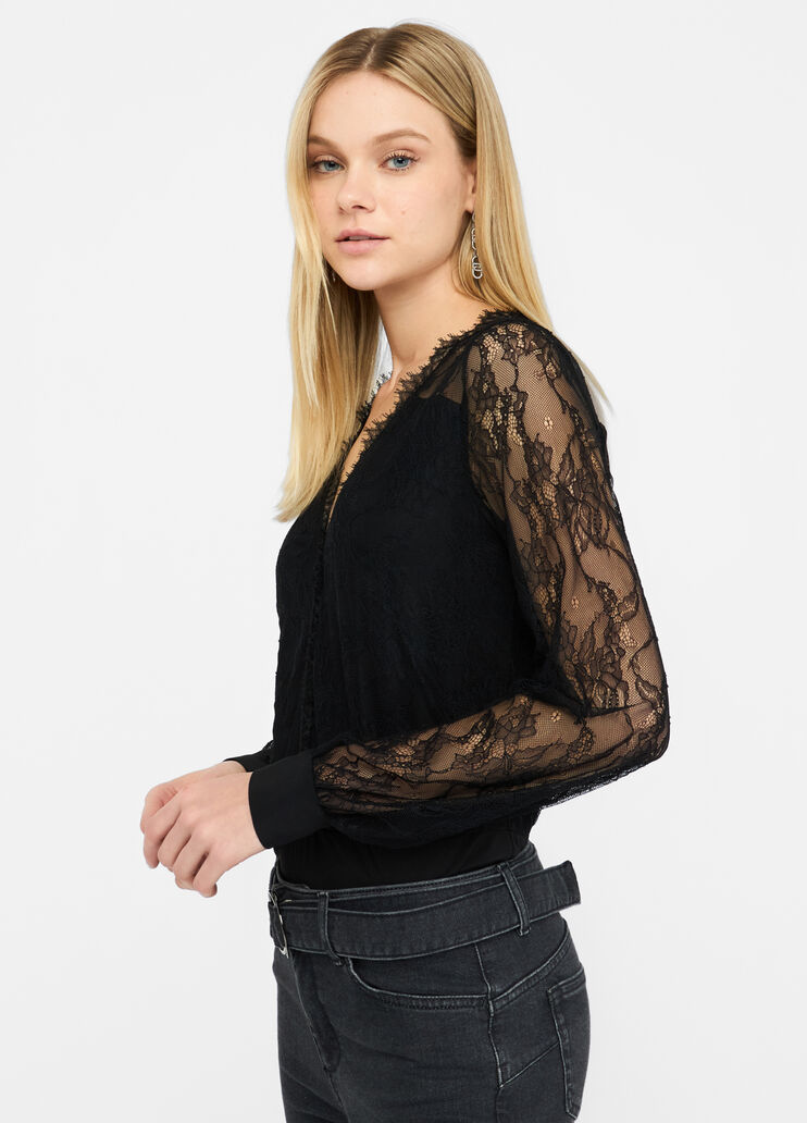 Lace body black Liu Jo - large image number 3 Lace body black Liu Jo - large image number 3
