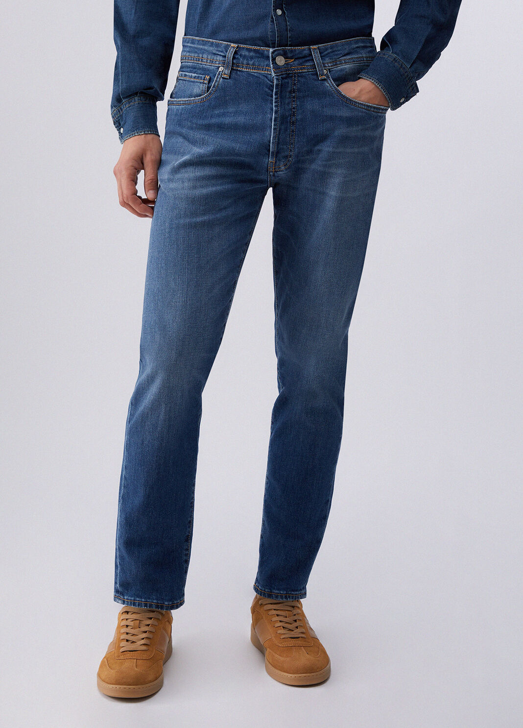 Tapered fit jeans blue denim Liu Jo - large image number 0