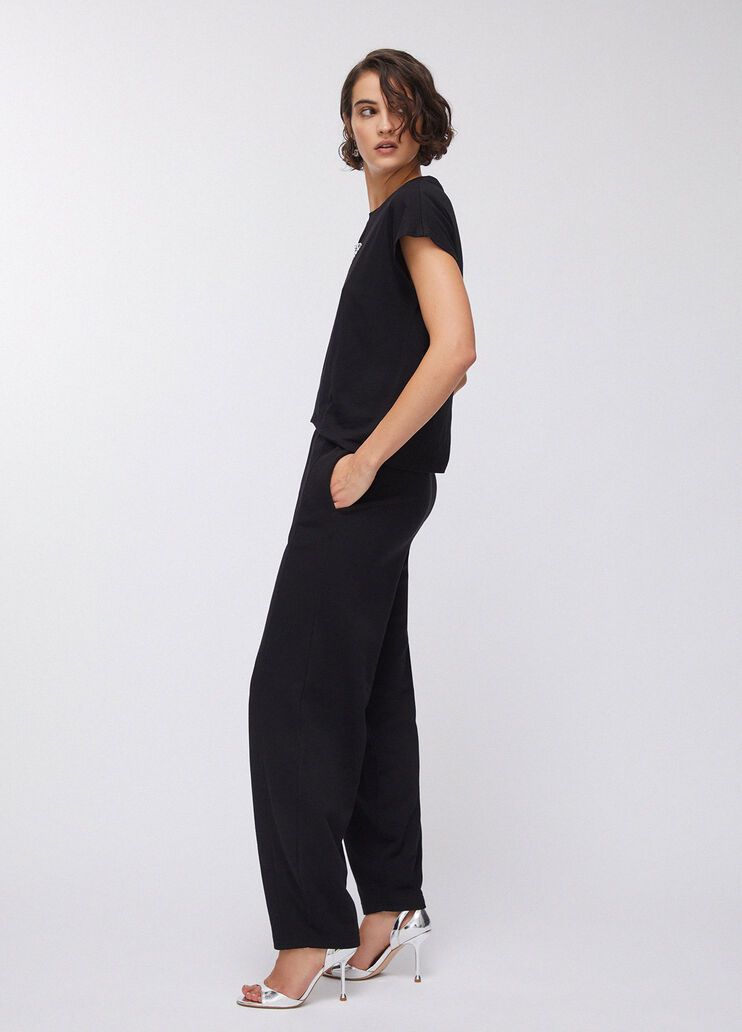 Pantalon bouffant en molleton noir Liu Jo - medium