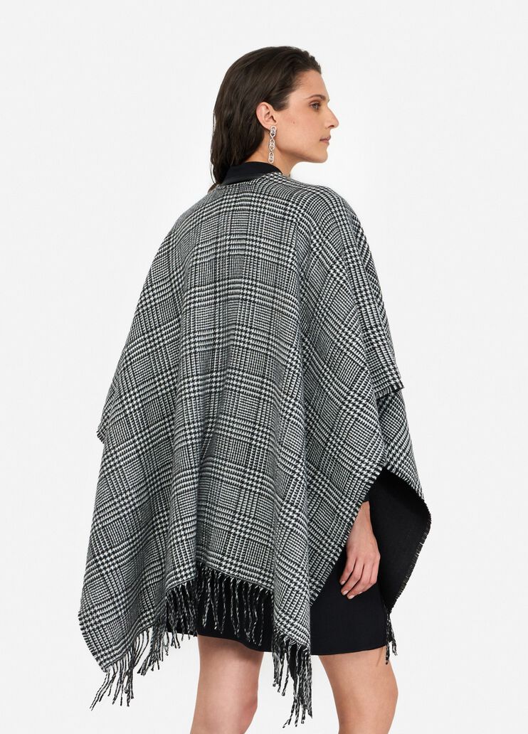 Poncho prince-de-galles noir Liu Jo - large image number 1