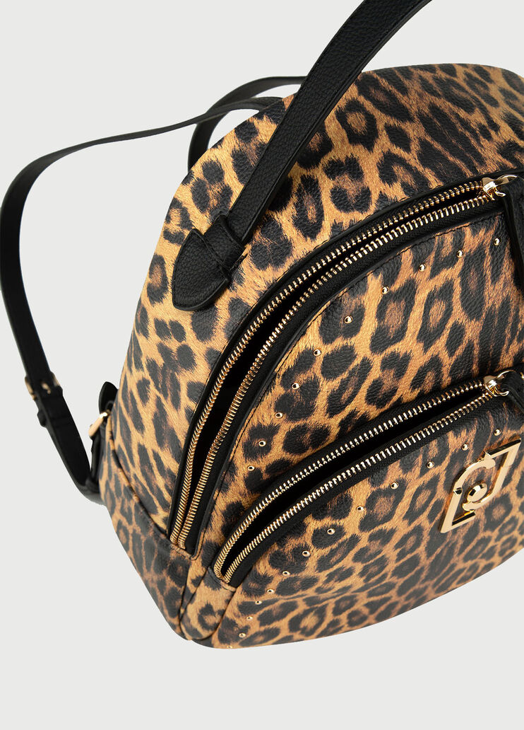 Dappled backpack Leopard/brown Liu Jo - large image number 3