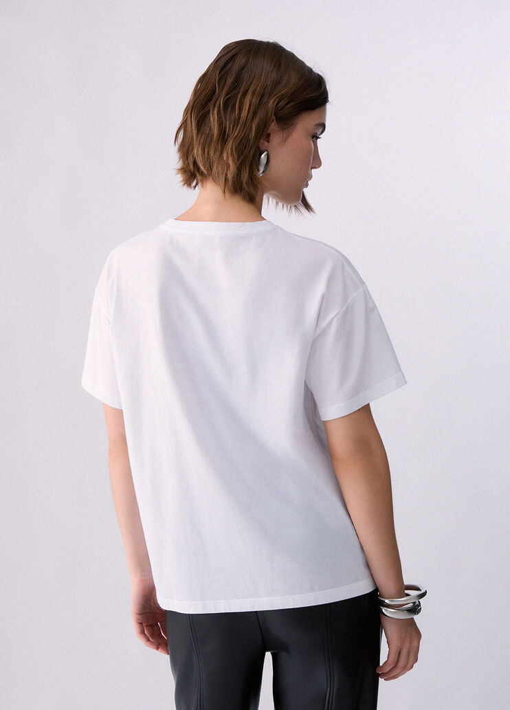 Printed Jersey T-shirt white Liu Jo - medium
