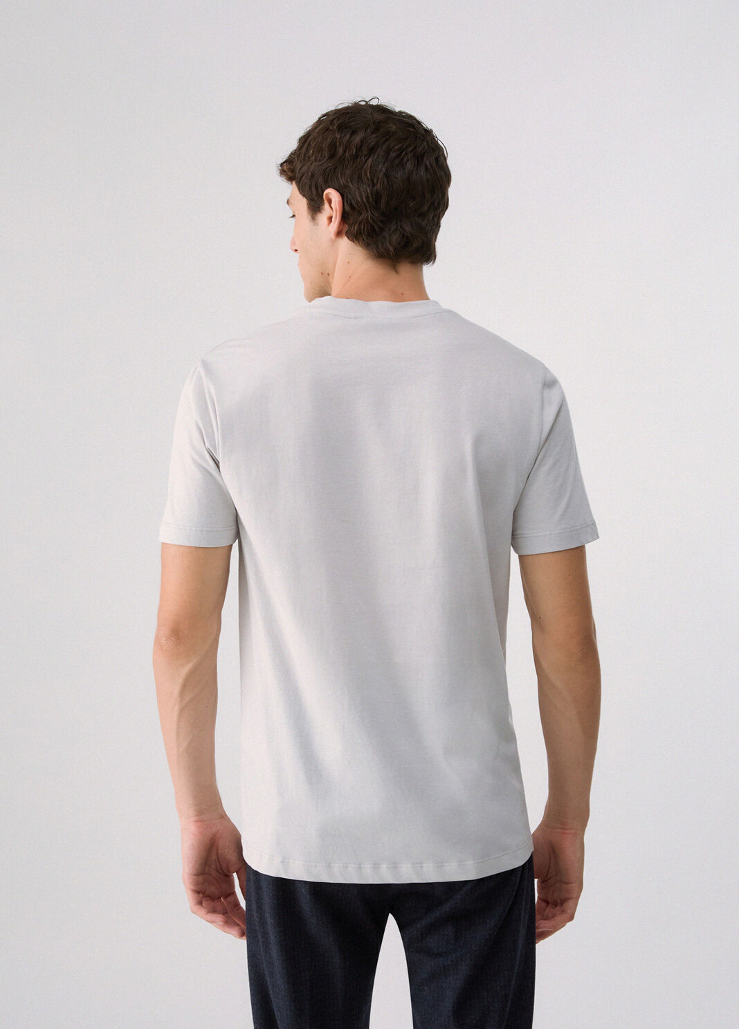 T-shirt with logo embroidered light grey Liu Jo - large image number 1