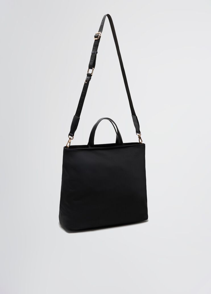 Shopper format moyen en nylon noir Liu Jo - medium