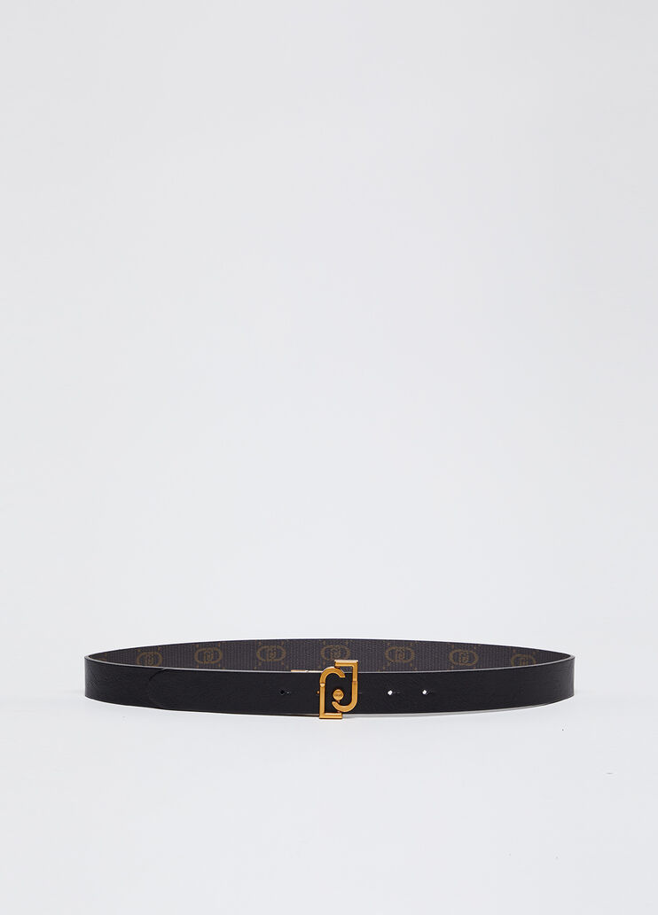 Reversible belt with logo buckle black Liu Jo - large image number 2 Reversible belt with logo buckle black Liu Jo - large image number 2