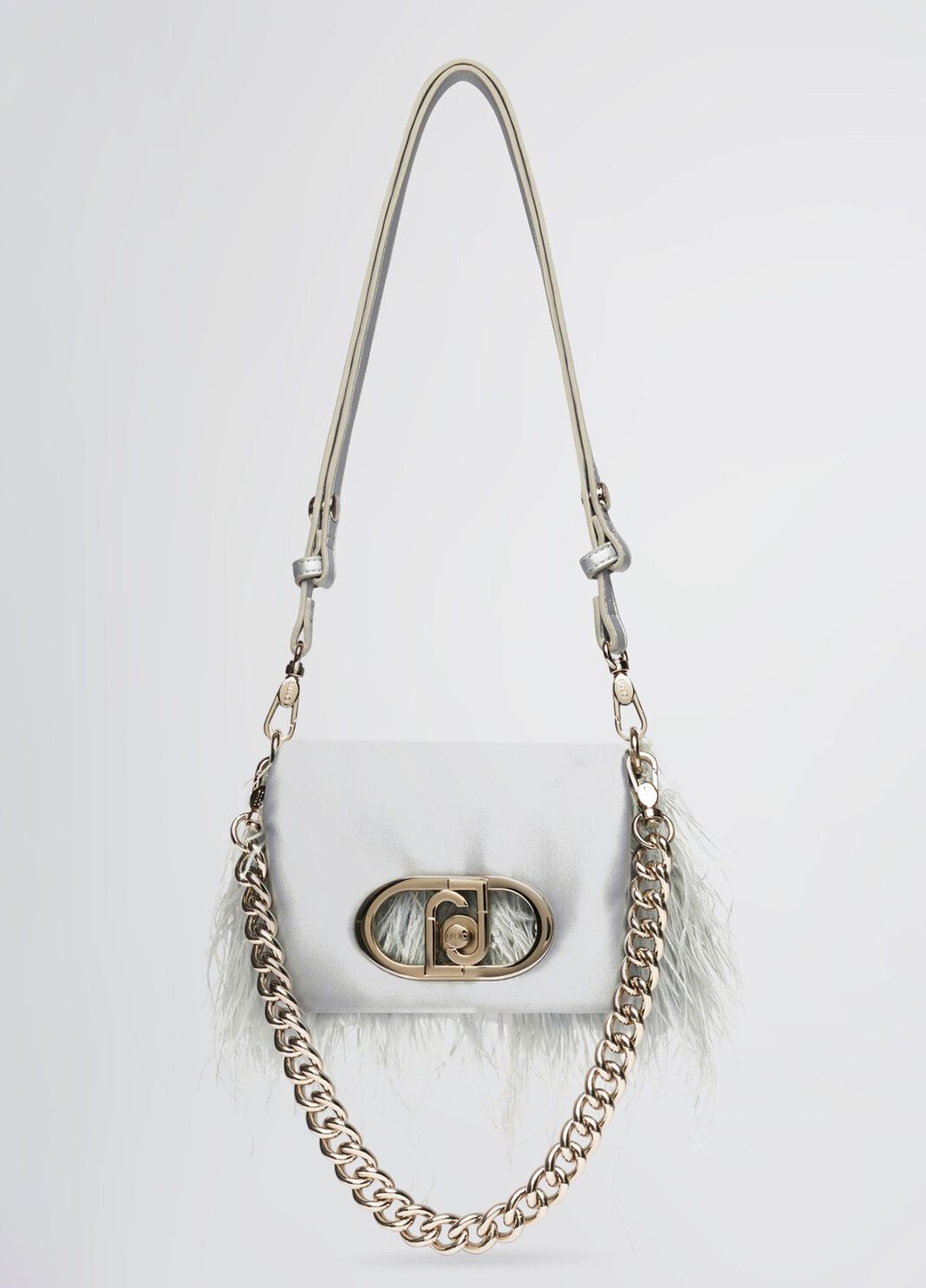 Small LaPuffy bag with feathered detailing sky blue Liu Jo - large image number 0