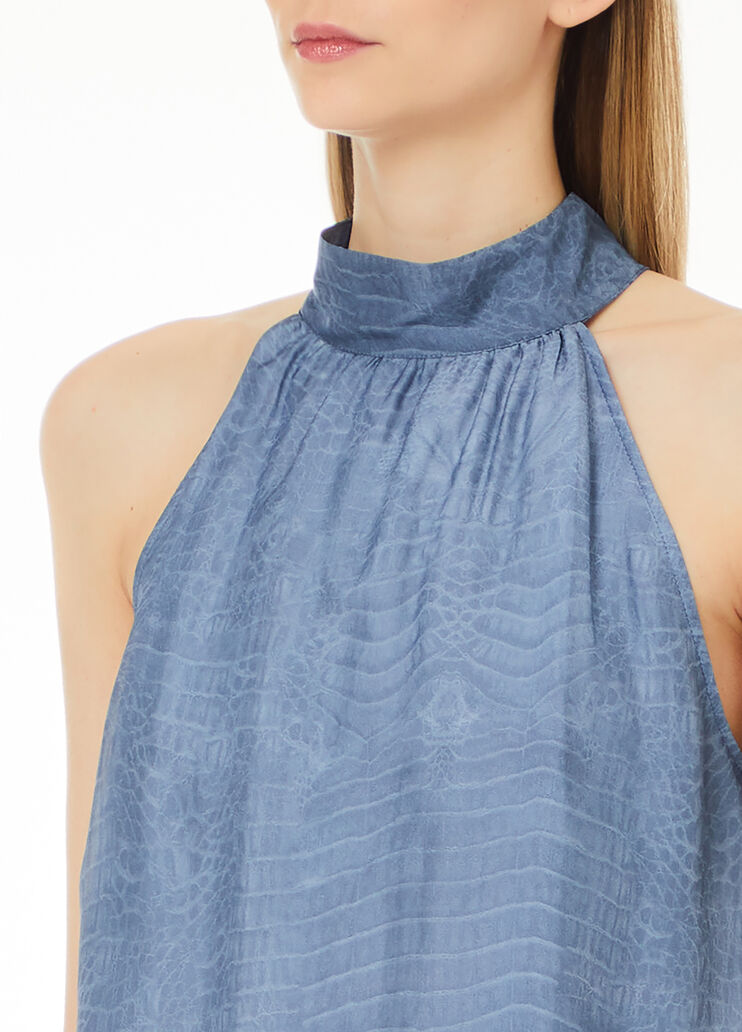 Printed silk top light blue Liu Jo - large image number 2 Printed silk top light blue Liu Jo - large image number 2