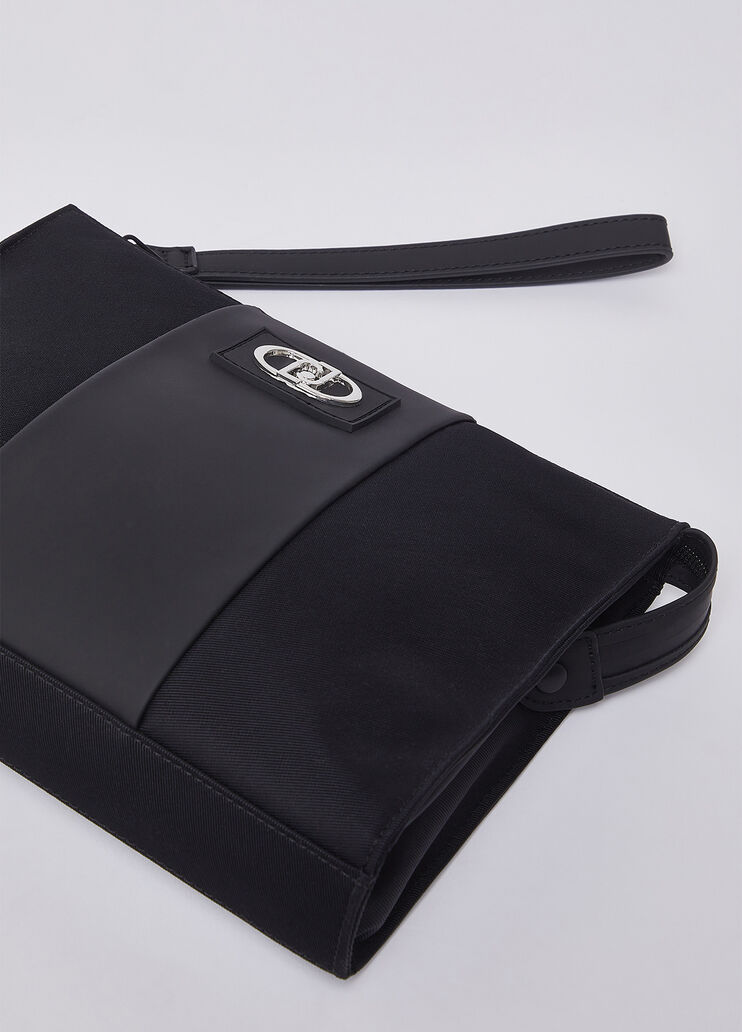 Pochette en nylon noir Liu Jo - medium