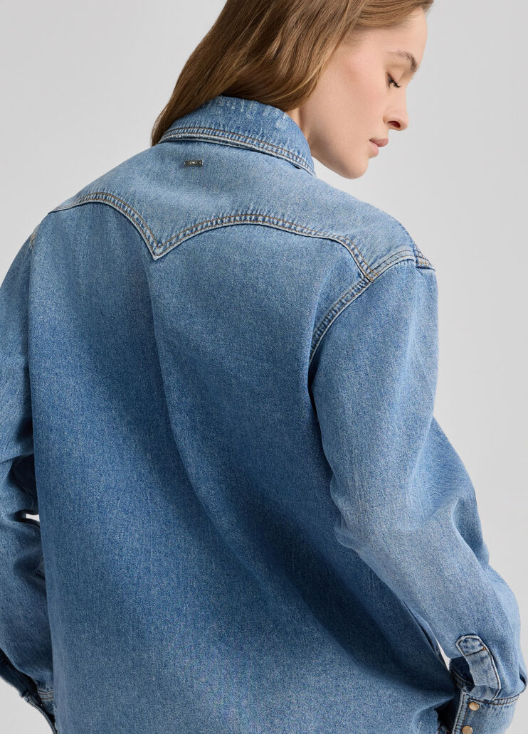 Denim shirt Blue denim Liu Jo - large image number 4 Denim shirt Blue denim Liu Jo - large image number 4