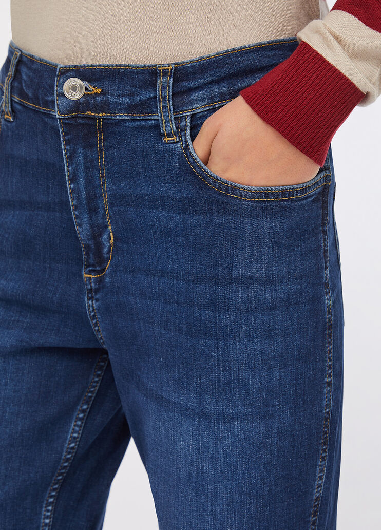 Carrot-fit high-rise jeans blue denim Liu Jo - large image number 3