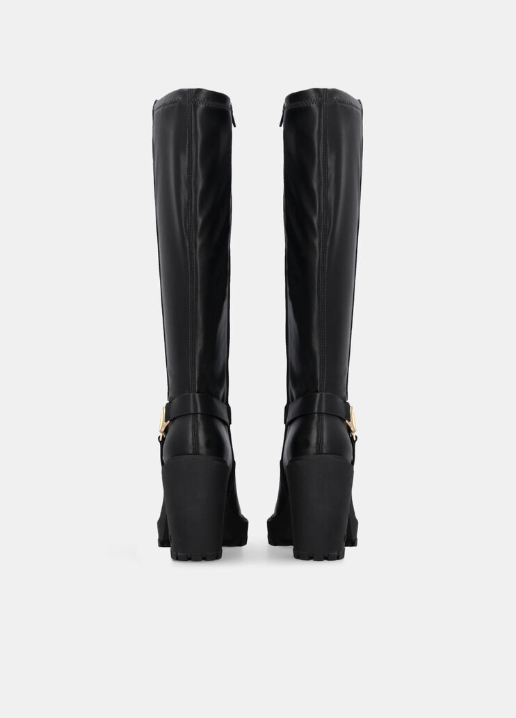 Knee-high leather boots black Liu Jo - large image number 6 Knee-high leather boots black Liu Jo - large image number 6