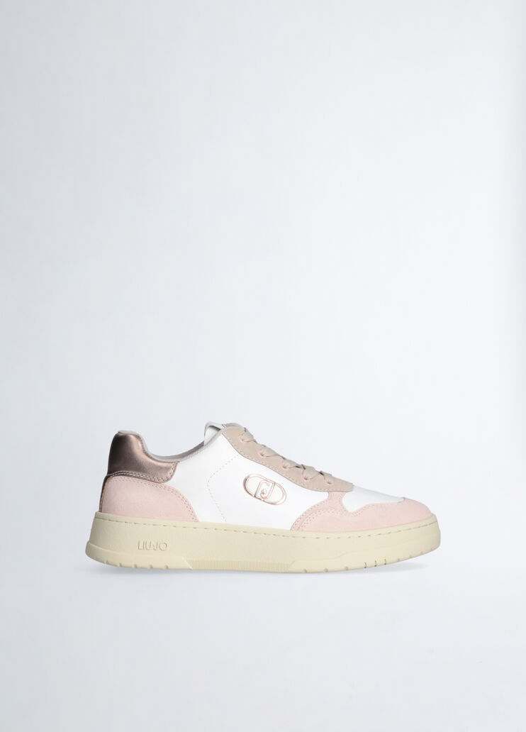 Suede and leather sneakers pink/beige Liu Jo - medium Suede and leather sneakers pink/beige Liu Jo - medium