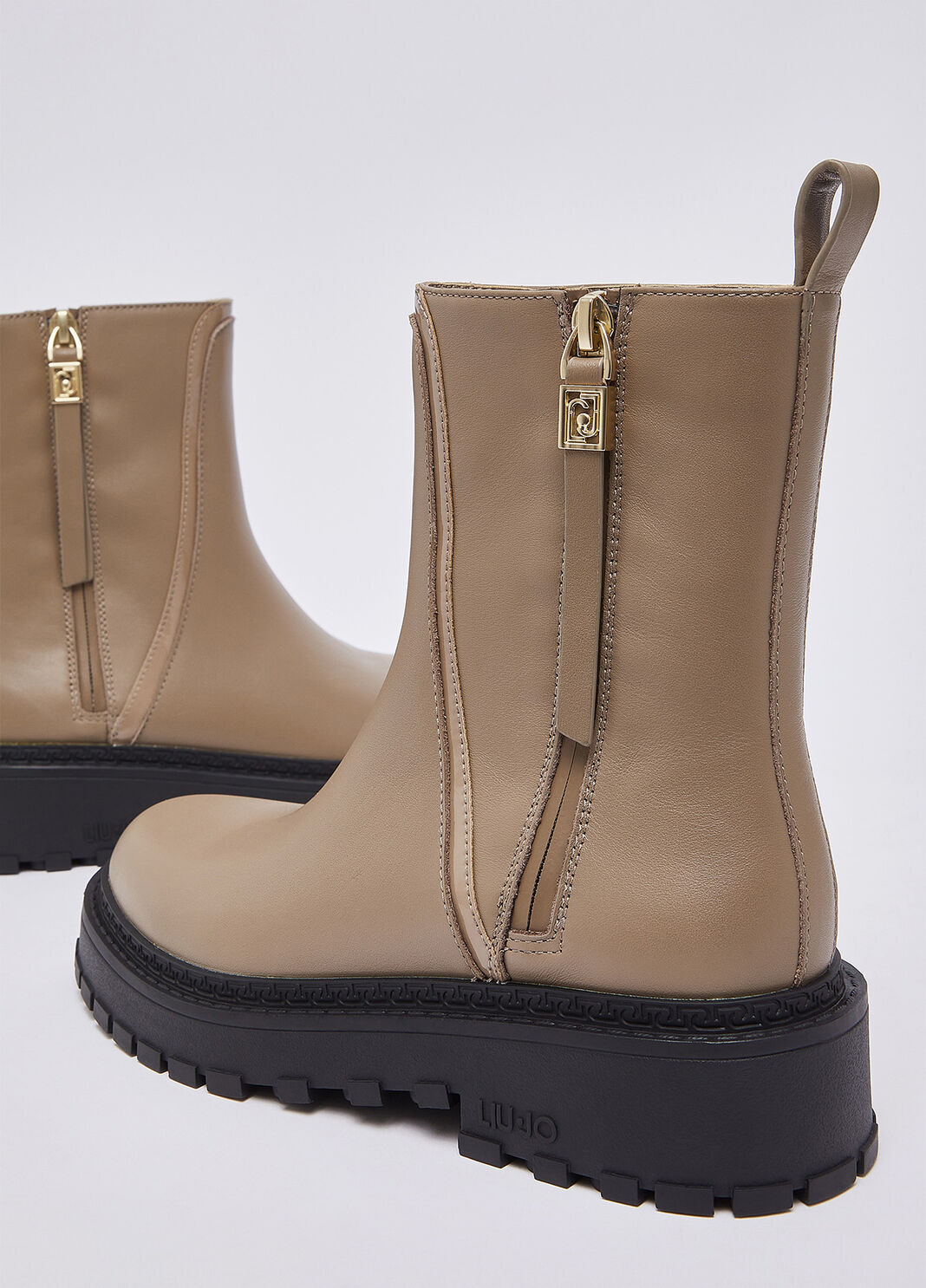 Ankle boots in leather havana Liu Jo - large image number 6