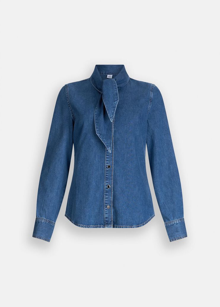 Denim shirt blue denim Liu Jo - large image number 5 Denim shirt blue denim Liu Jo - large image number 5