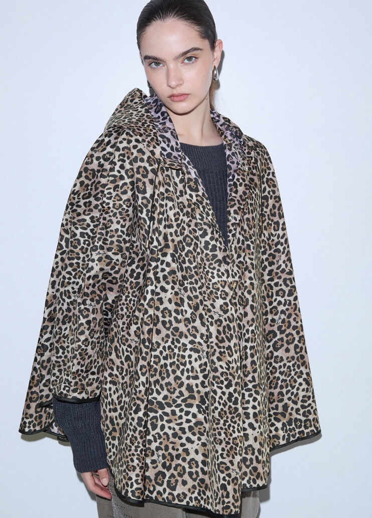 Animal Print Packable Poncho animal print Liu Jo - medium