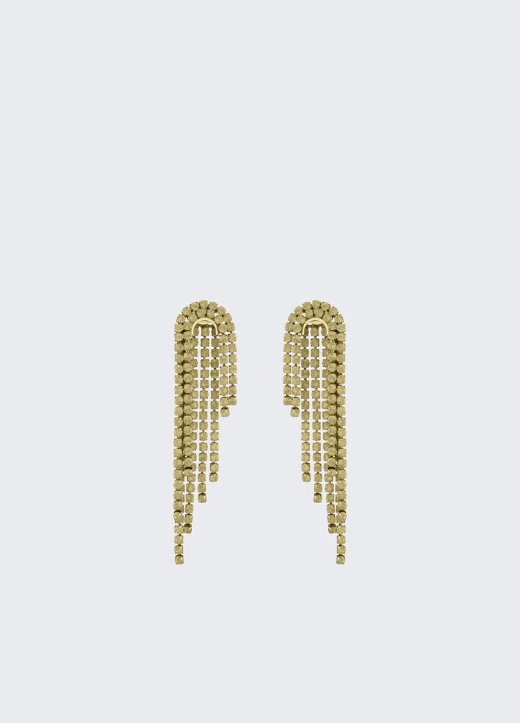 Pendant earrings with diamantés gold Liu Jo - medium Pendant earrings with diamantés gold Liu Jo - medium