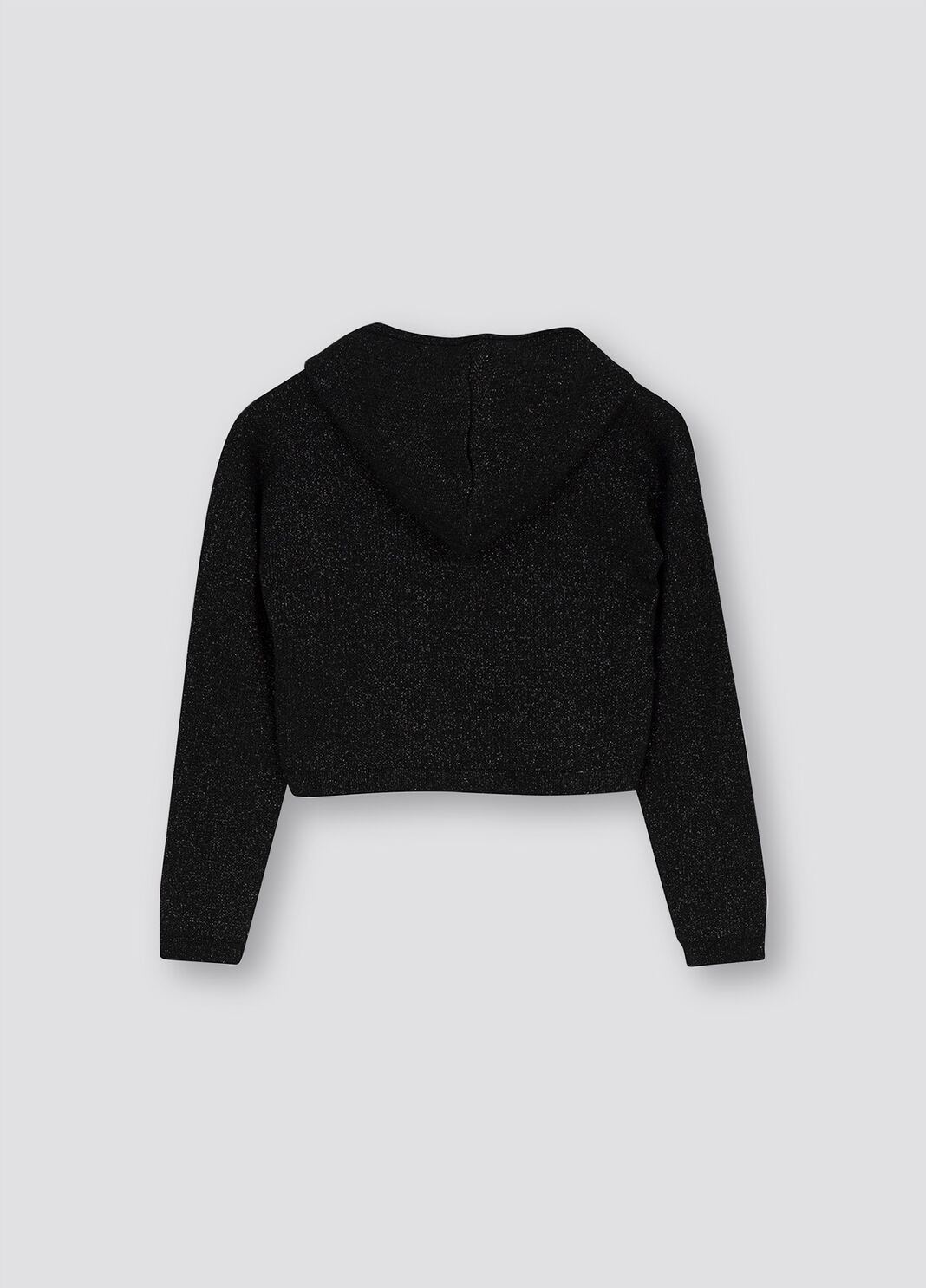 Pull en Lurex&reg; avec capuche noir et blanc Liu Jo - large image number 1