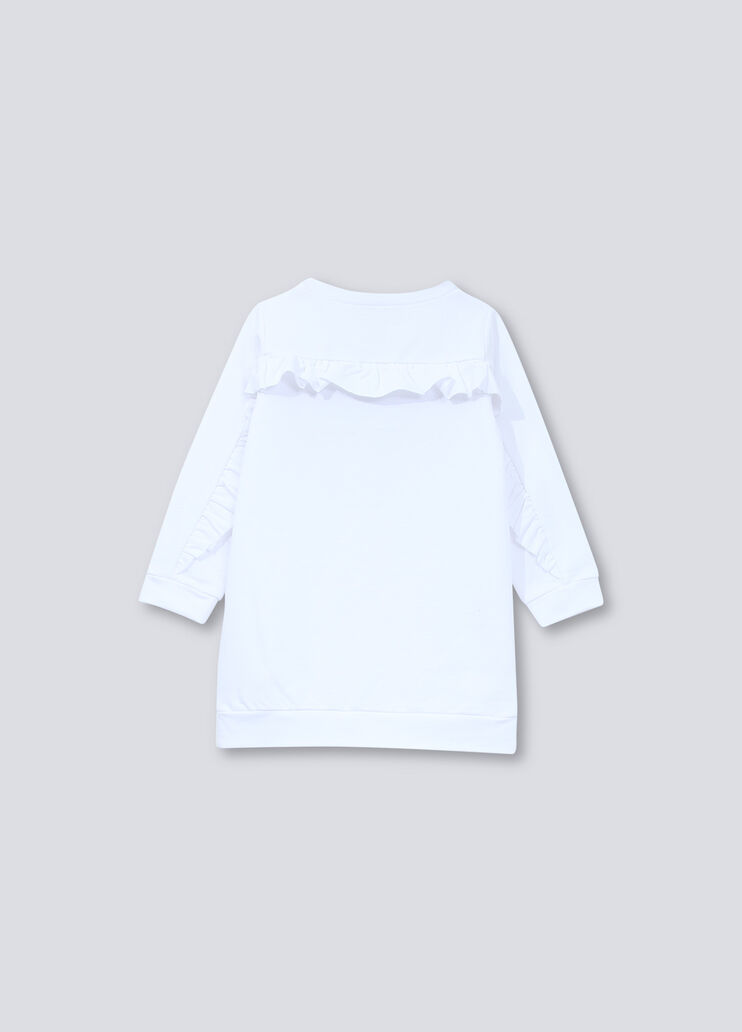 Eco-friendly maxi sweatshirt White Liu Jo - large image number 1 Eco-friendly maxi sweatshirt White Liu Jo - large image number 1