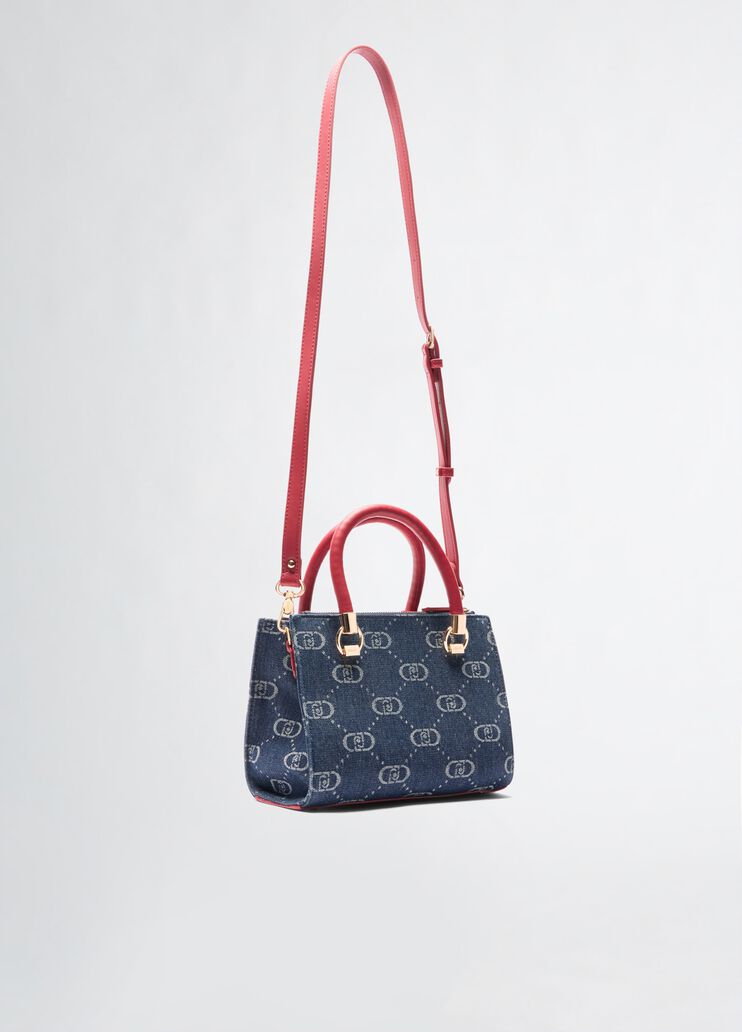 Small monogram bag dark denim Liu Jo - large image number 3 Small monogram bag dark denim Liu Jo - large image number 3