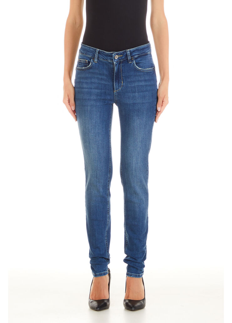 Jean skinny avec strass denim bleu foncé Liu Jo - large image number 0 Jean skinny avec strass denim bleu foncé Liu Jo - large image number 0