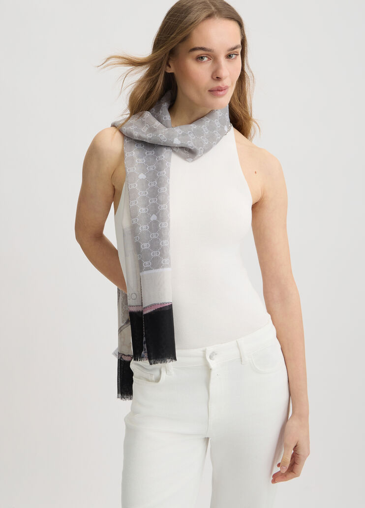 Grey and pink Liu Jo Better stole black Liu Jo - medium Grey and pink Liu Jo Better stole black Liu Jo - medium