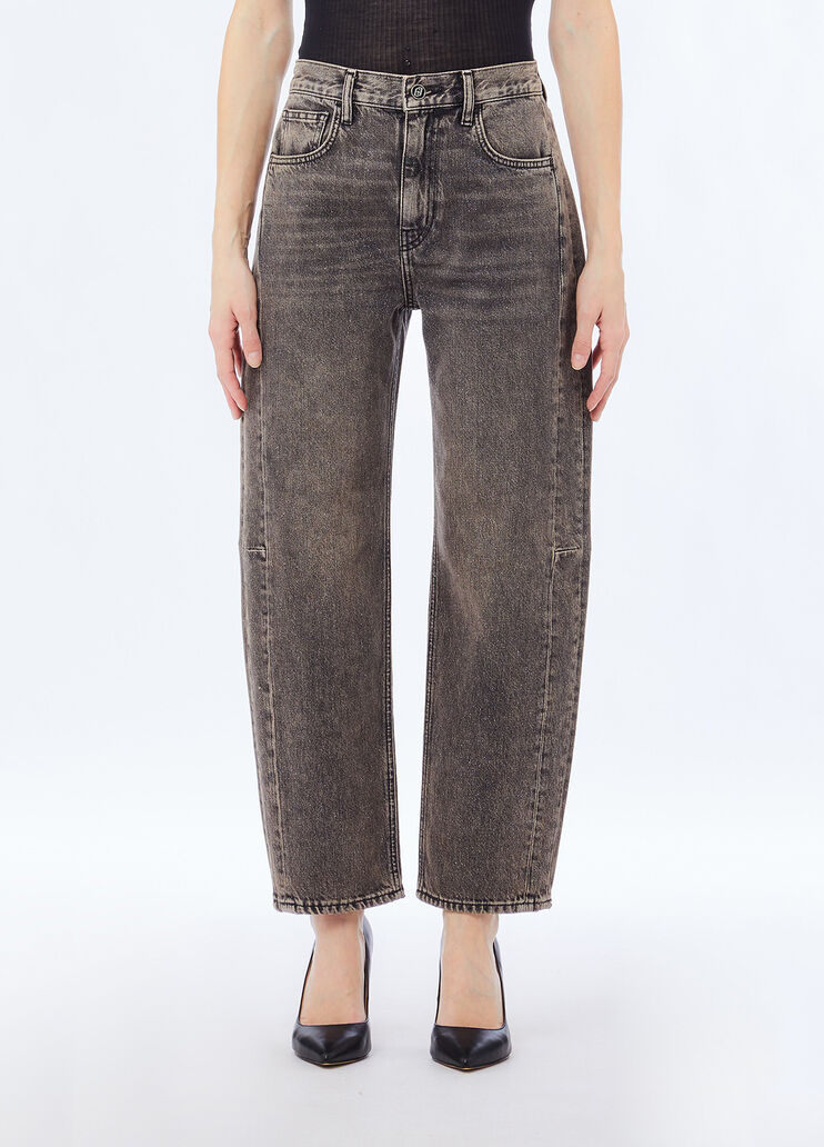 Boyfriend jeans with glittery detailing blue denim Liu Jo - medium