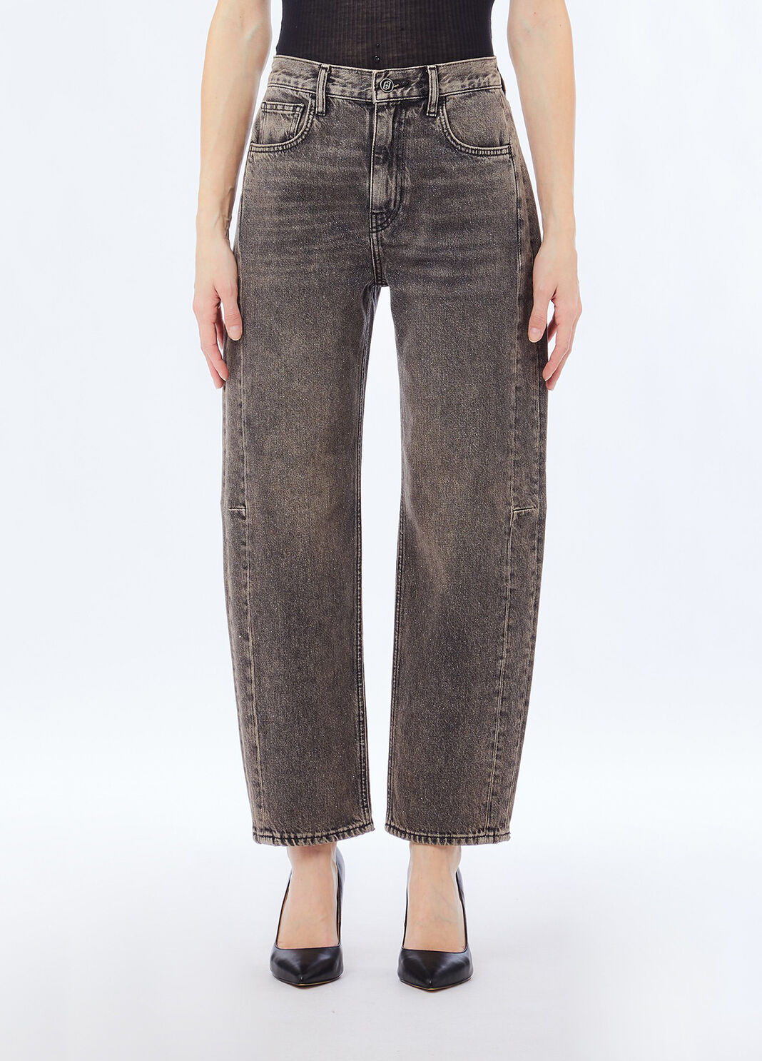 Boyfriend jeans with glittery detailing blue denim Liu Jo - large image number 0