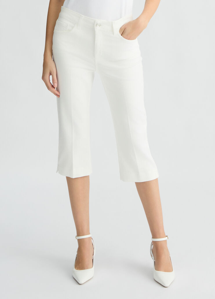 Denim Capri trousers white wool Liu Jo - medium Denim Capri trousers white wool Liu Jo - medium