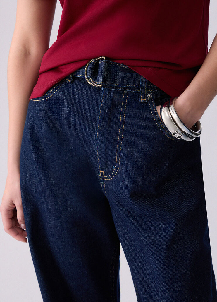 Flared jeans with turn-ups Normal wash Liu Jo - medium