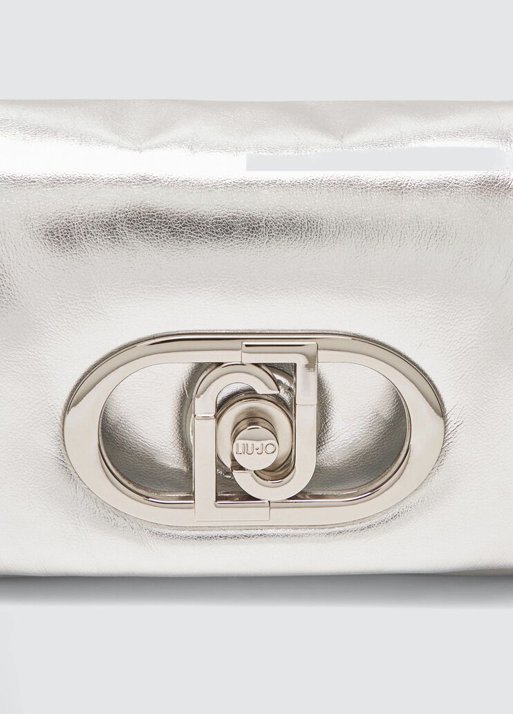Kleine beschichtete Tasche LaPuffy Silber Liu Jo - large image number 3
