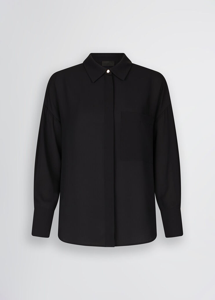 Oversized shirt black Liu Jo - large image number 6 Oversized shirt black Liu Jo - large image number 6