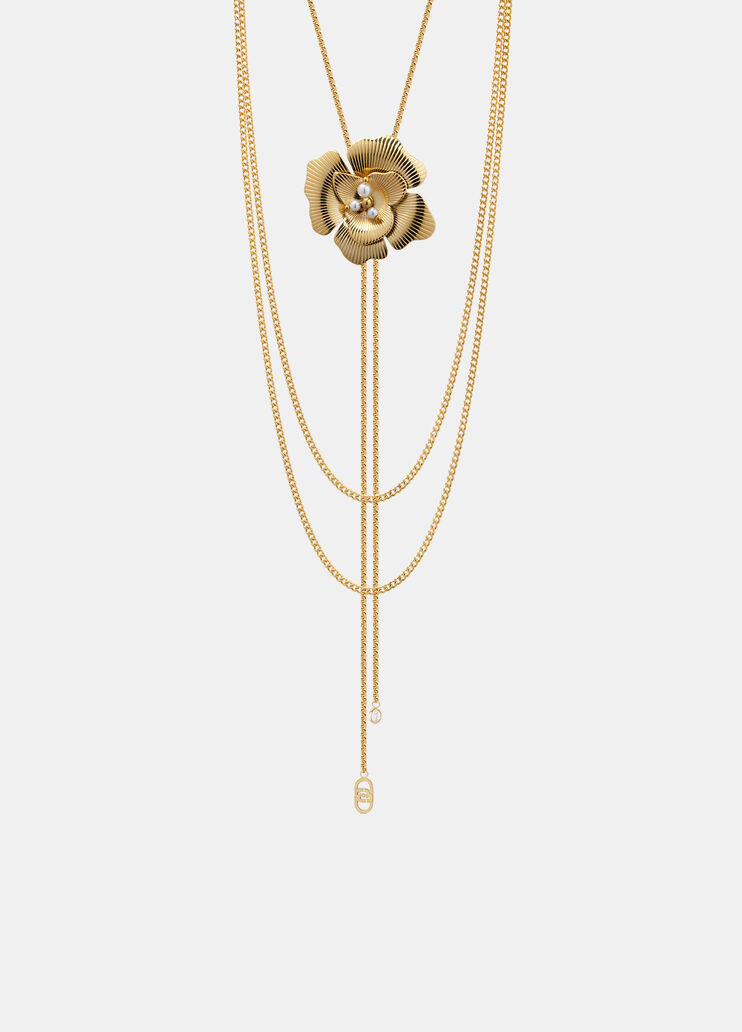 Long necklace with flower gold Liu Jo - medium Long necklace with flower gold Liu Jo - medium