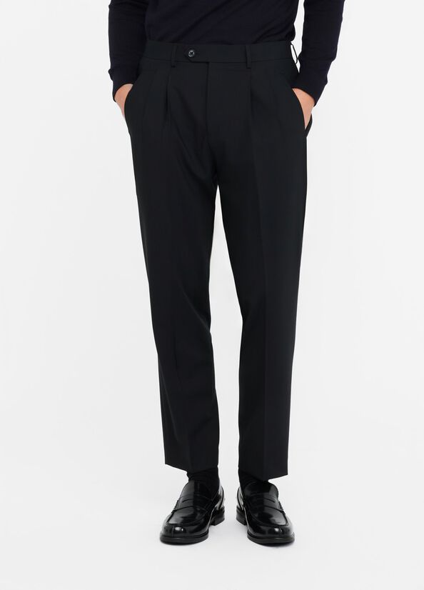 Wool trousers with darts black Liu Jo - large image number 0