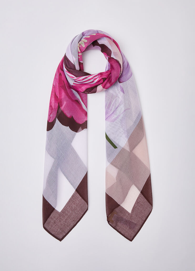 Foulard grande colorblock marrone Liu Jo - medium