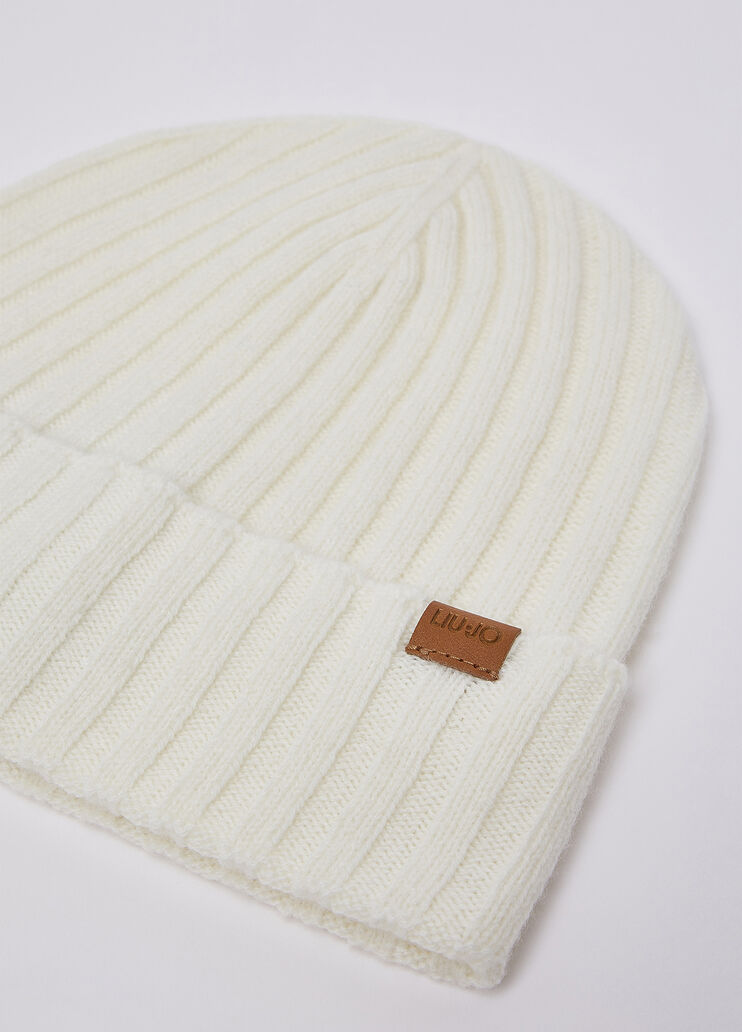 Wool and Cashmere Beanie white Liu Jo - medium