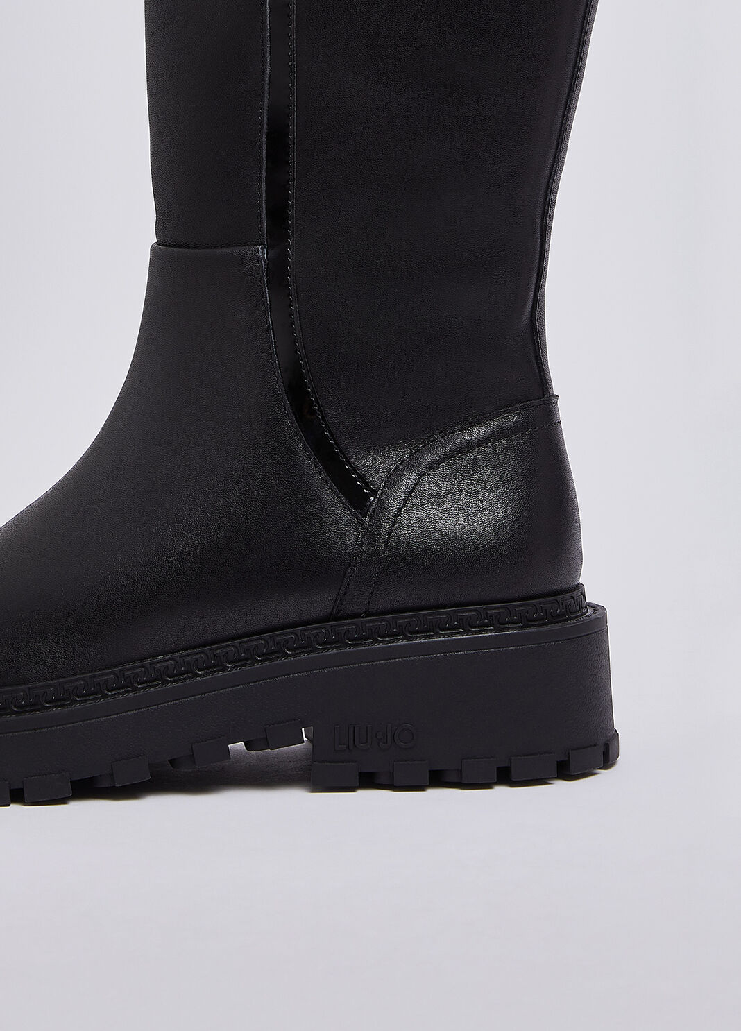 Hohe Stiefel aus Leder Schwarz Liu Jo - large image number 4