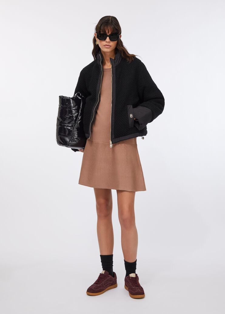 Quilted nylon and mesh jacket black Liu Jo - medium