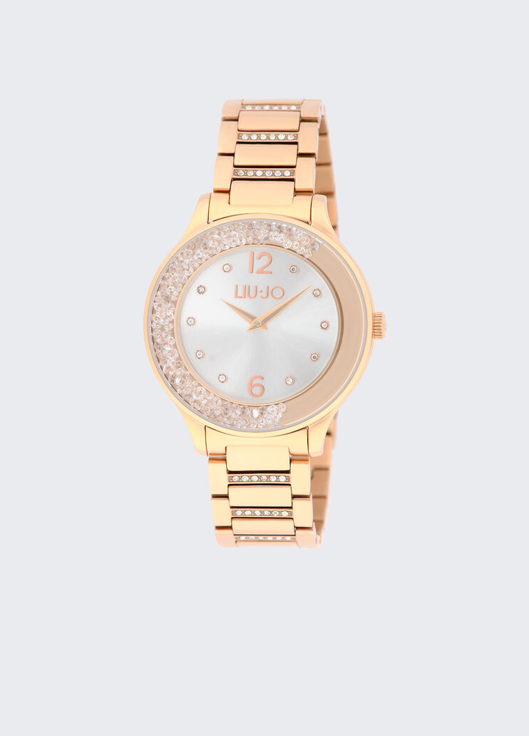 Steel watch with diamantés gold Liu Jo - medium Steel watch with diamantés gold Liu Jo - medium