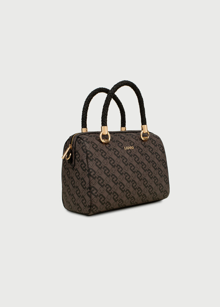 Boston bag with print Brown Liu Jo - large image number 2 Boston bag with print Brown Liu Jo - large image number 2