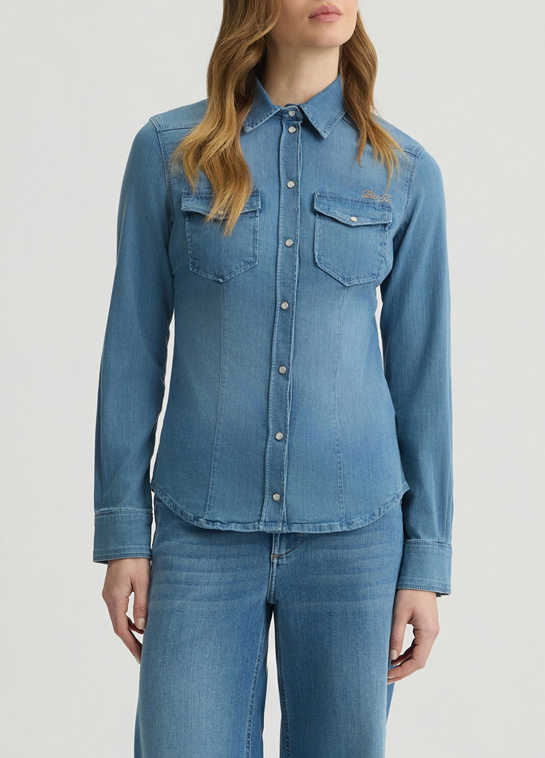 Camicia in denim denim blu Liu Jo - large image number 0