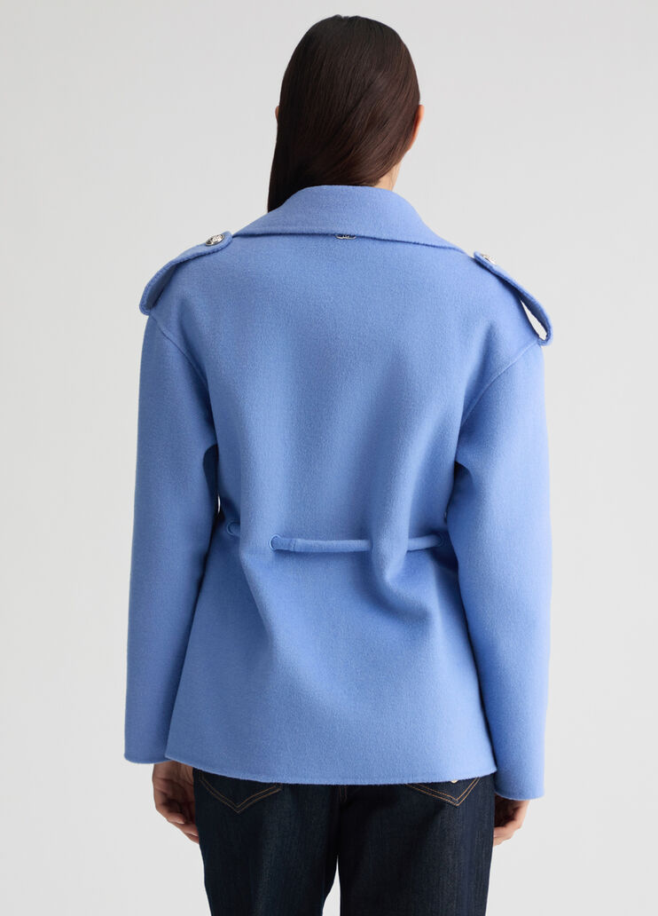 Wool-blend coat bright blue Liu Jo - large image number 1 Wool-blend coat bright blue Liu Jo - large image number 1