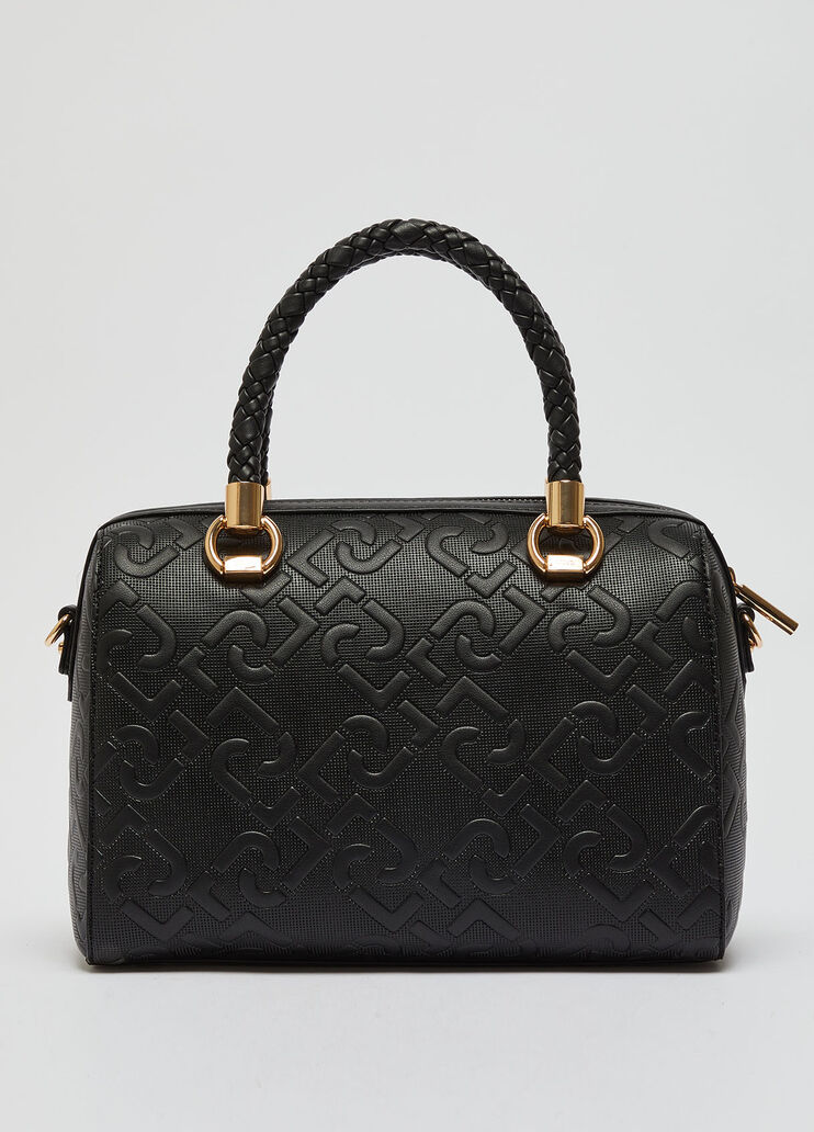 Boston bag with embossed monogram logo black Liu Jo - large image number 3 Boston bag with embossed monogram logo black Liu Jo - large image number 3