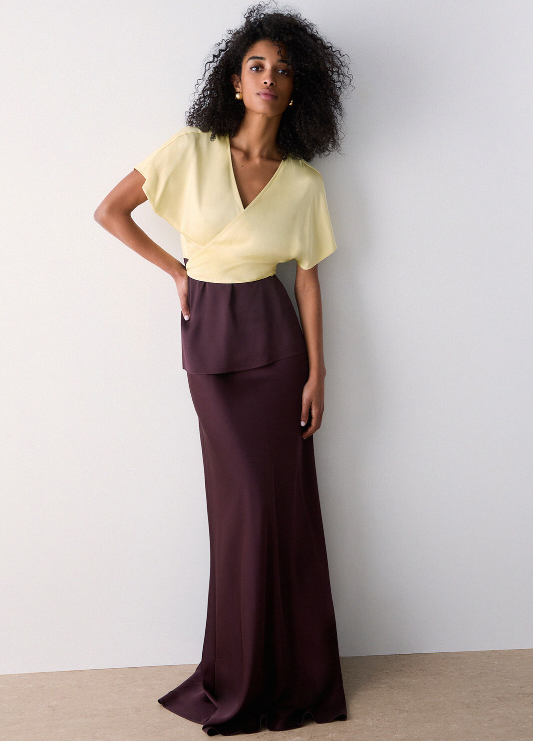 Satin wrap top yellow Liu Jo - large image number 2