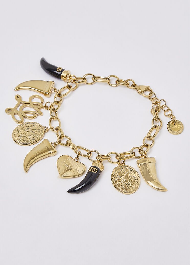 Bracelet avec charms noir Liu Jo - medium