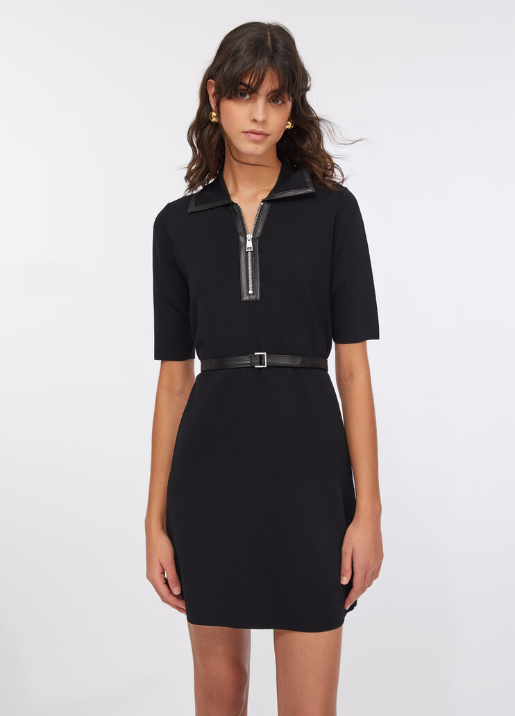 Knit dress with belt black Liu Jo - large image number 0