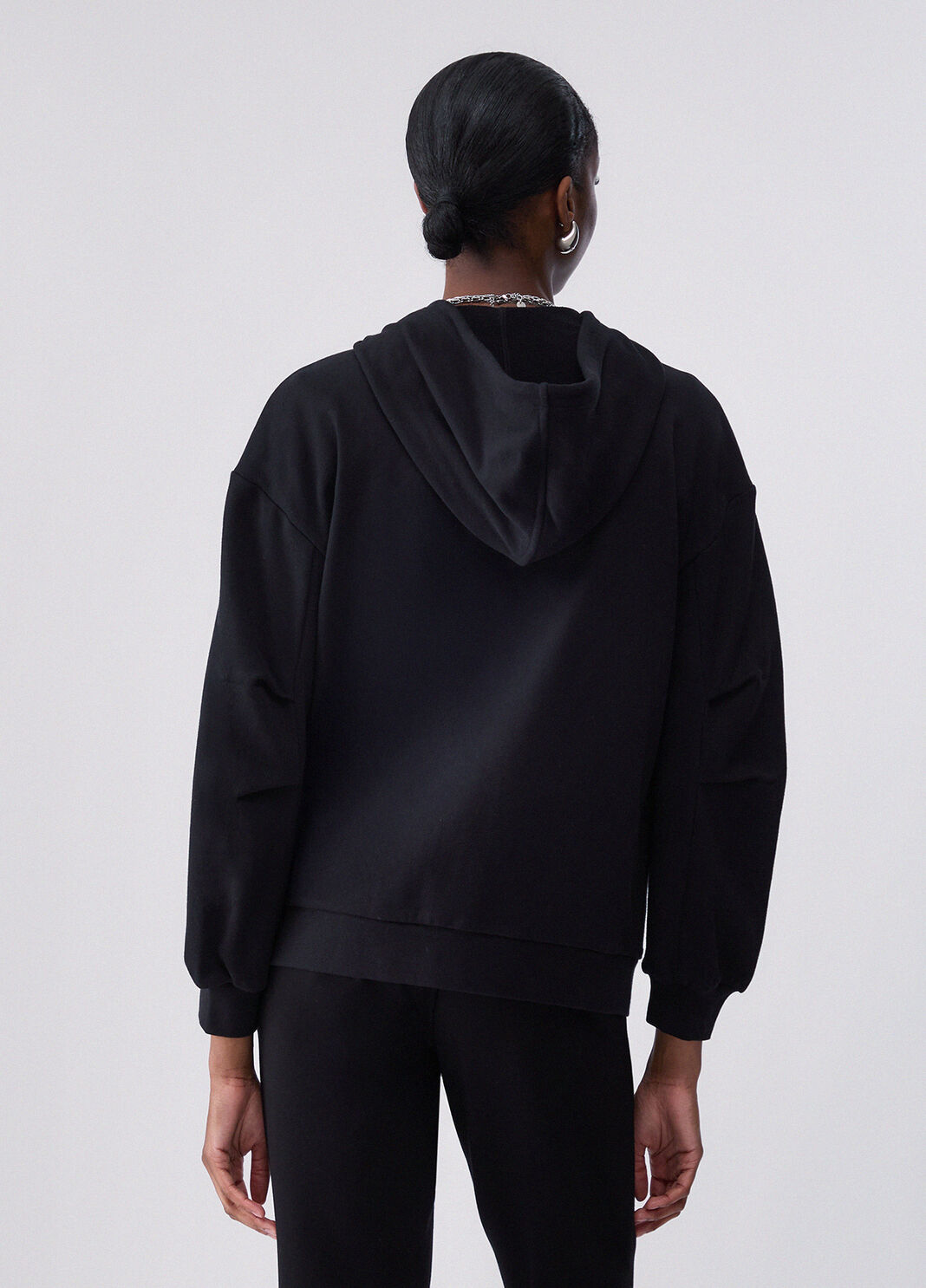 Hoodie with Zip and Hood black Liu Jo - large image number 1