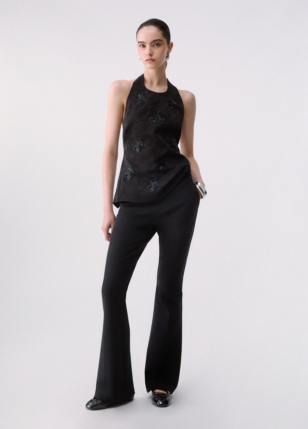 Flare trousers elegant black Liu Jo - large image number 5