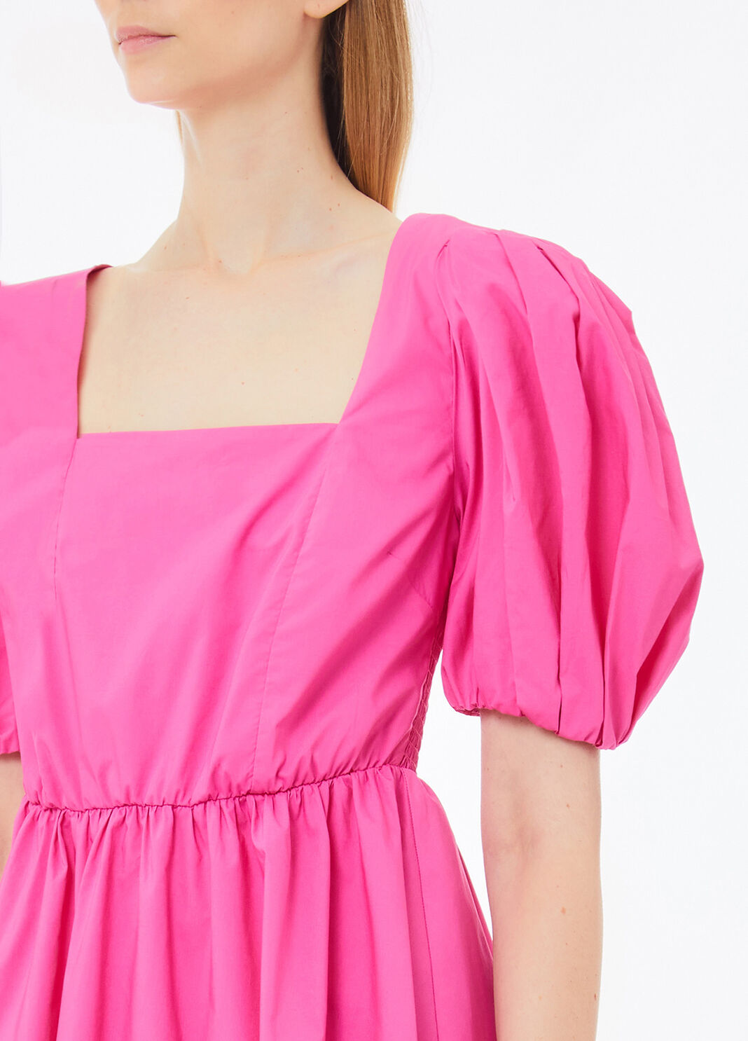 Короткое платье из поплина розовый Liu Jo - large image number 2