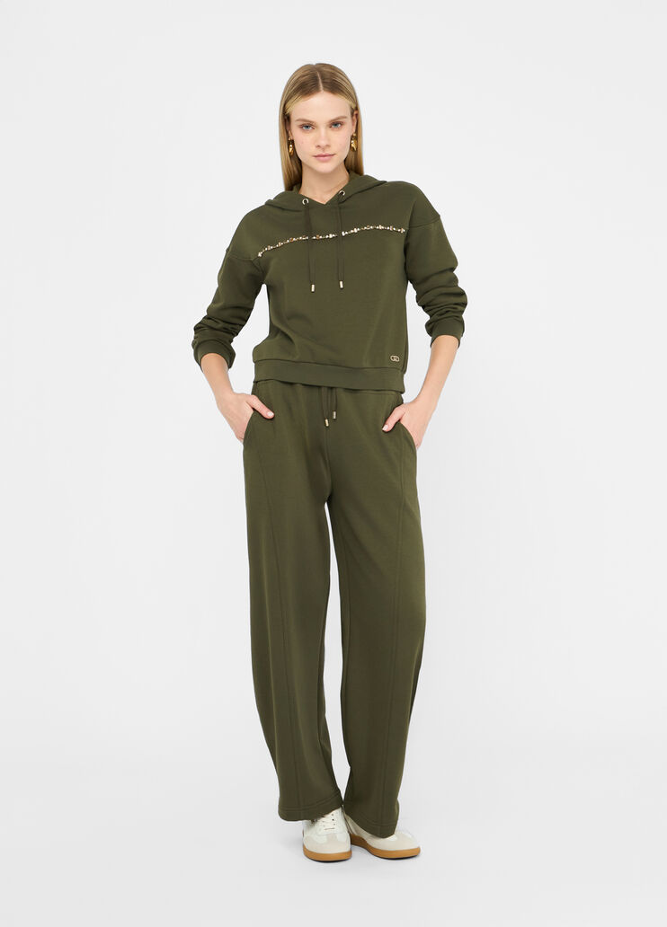 Liu Jo Better hooded sweatshirt olive green Liu Jo - medium Liu Jo Better hooded sweatshirt olive green Liu Jo - medium