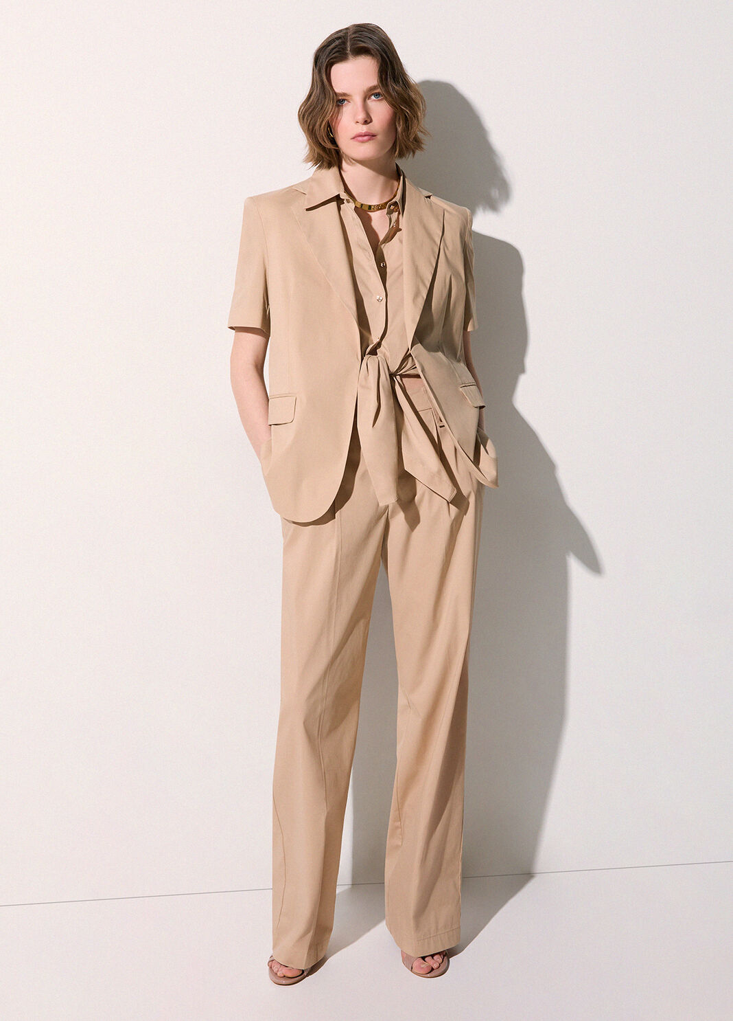 Blazer with belt cappuccino Liu Jo - large image number 2